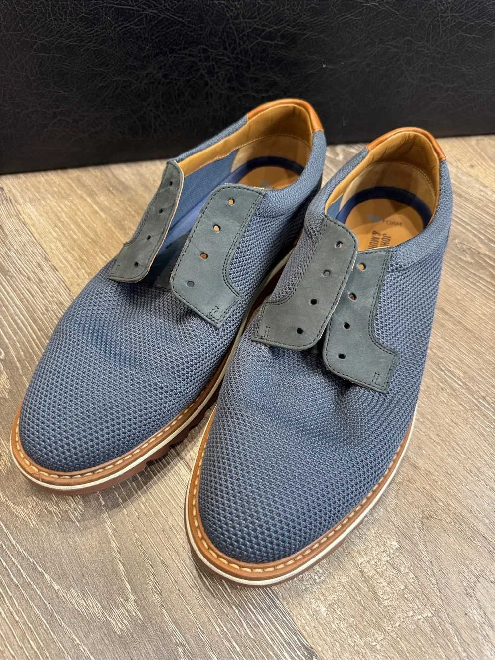Johnston & Murphy | Shoes | Johnston Murphy Navy Knit Casual  display picture 3